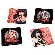 Bettie Page Coaster 4-Pack